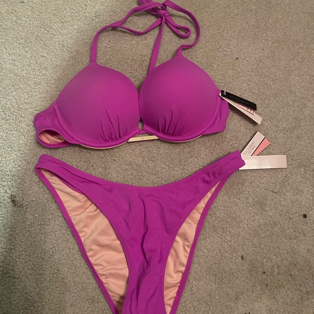 Victoria's Secret Magenta Bikini Set